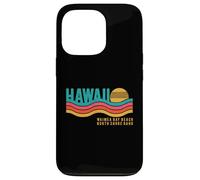 North Shore Oahu Waimea Bay Hawaï Retro Sunset années 70 80 Coque pour iPhone 13 Pro