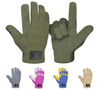 NORTH SKIN Gants de jardinage en cuir robustes et résistants aux épines pour mécanicien de construction, gants de travail respirants, cadeau pour homme et femme (Vert, XXL)