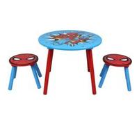 Marvel Spider-Man Ensemble Table et Tabouret pour 2 Personnes, Peut Supporter Jusqu’à 30 kg par Tabouret, Parfait pour Les Jeux et Les activités - Petit, Multicolore