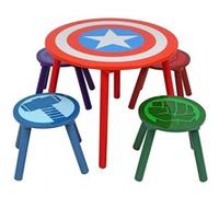 NORTH STAR Ensemble table et 4 tabourets - Logo Captain America - Marvel Avengers Multicolors G