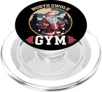 North Swole Gym Père Noël Levant Noël PopSockets PopGrip pour MagSafe
