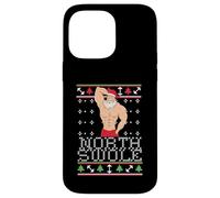 North Swole Pull de Noël Moche avec Motif Père Noël Coque pour iPhone 14 Pro Max