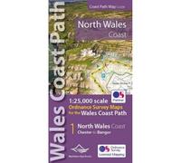 North Wales Coast Path Map: 1:25,000 scale Ordnance Survey mapping for the Wales Coast Path