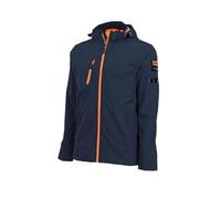 North Ways Veste Softshell Borel Marine Et Orange Fluo