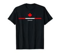 North Woods EST Canadian Maple Leaf Stark & Free, Nouveau Canada T-Shirt Graphique avec Valeur