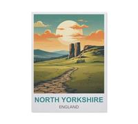 North Yorkshire, Angleterre，Puzzle pour Adultes 1000 Pièces en Papier Puzzles Jeu Cadeau Accueil Décoratif Mots Croisés（50x70cm）-S38