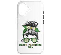 North Yorkshire Girl North Yorkshire Flag UK Coque pour iPhone 16