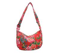 Northeast Flower Sac à bandoulière pour femmes et adolescentes, bandoulière assortie, grande capacité, boulette, femme, grande messagère, fille, adolescente, boulette de fleurs du nord-est, Rouge, One