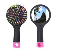 Northeastern Horny Hill Brosse à cheveux démêlante Art Déco Base coussin