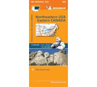 Northeastern USA, Eastern Canada - Michelin Regional Map 583: Map