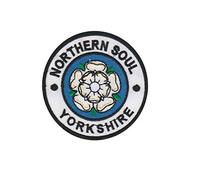 Northerm Soul Northern Yorkshire Écusson Patch en fer brodé sur accessoire