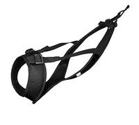 Northern Howl Power Race Harnais de traction réglable pour chien Dos nu Bikejöring Dogscooting Traineau Canicross Noir