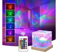 Northern Lights Aurora Borealis Projection Light, 16 Colours Gradient Cube Projection Light, Remote Control Ceiling Children'S Bedroom Projector
