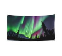Northern Lights Bannière de fête colorée - Aurores boréales - Décoration d'anniversaire - Tous les âges