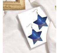 Northern Lights Boucles d'oreilles élégantes en cuir Motif étoile Accessoires tendance et uniques pour un usage quotidien, taille unique