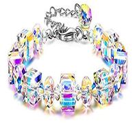 Northern Lights Bracelet，A Little Romance Women Bracelet, Comet Crystal Bracelet Women'S Romantic Bracelet Northern Light Crystal Adjustable Extension Cord Best Gift For Girls AuroruaBorealisBracelet