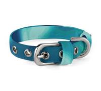 Northern Lights Collier réglable doux et confortable avec boucle en métal pour animal domestique de petite et moyenne taille