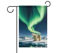 Northern Lights Drapeau de jardin d'été double face 30,5 x 45,7 cm Drapeau de jardin Printemps Soleil Drapeaux de jardin saisonnier Décoration extérieure