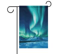 Northern Lights Drapeaux de jardin printemps été 30,5 x 45,7 cm double face pour extérieur, drapeaux saisonniers et bannières pour patio, cour, terrasse, porche, jardin, terrasse, balcon, pelouse