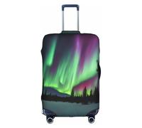 Northern Lights Housse de protection lavable pour bagage Motif peinture abstrait coloré, blanc, Medium