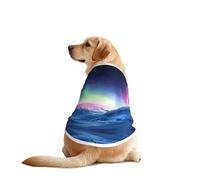 Northern Lights in The Andes Mountains Chemise pour chien - Vêtement respirant et rafraîchissant pour grands chiens, protection solaire et confortable pour Golden Retriever, Husky, Alaska, activités