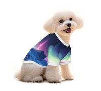 Northern Lights in The Andes Mountains T-shirt pour chien, gilet pour animal de compagnie et débardeur élastique, vêtements pour chiens et chats, pull mignon, respirant, doux, taille M