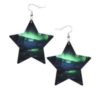 Northern Lights Lot de 2 boucles d'oreilles pendantes élégantes et légères pour femmes et filles, taille unique, cuir, sans pierre précieuse