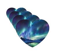 Northern Lights Lot de 4 cartes de désodorisants de voiture personnalisées pour homme et femme - Tablettes d'aromathérapie à suspendre - Cartes parfumées pour armoire de salle de bain