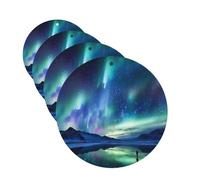 Northern Lights Lot de 4 cartes de désodorisants de voiture personnalisées pour homme et femme - Tablettes d'aromathérapie à suspendre - Cartes parfumées pour armoire de salle de bain