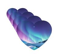 Northern Lights Lot de 4 cartes désodorisantes pour voiture pour homme et femme - Accessoires de voiture mignons - Diffuseur de parfum durable à suspendre - Tablettes d'aromathérapie pour voiture