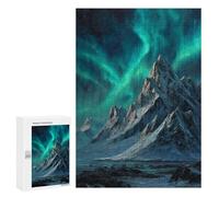 Northern Lights Mountain Landscape Puzzle 1000 Pièces Educa Jouet en Bois Cadeau Unique Décoration Intérieure Jeu Éducatif Challenge Toy Adultes Et Enfants À Partir De 14 Ans 300 PCS