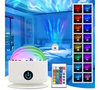 Northern Lights - Projecteur Aurore - Projecteur de galaxie rechargeable avec 16 effets d'éclairage et télécommande - Veilleuse à intensité variable pour chambre d'enfant et adulte - Cadeau de fête