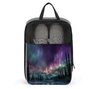 Northern Lights Sac à chaussures pour voyage, usage quotidien, sac de rangement anti-poussière pour chaussures de golf