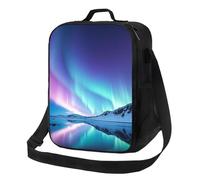 Northern Lights Sac à déjeuner isotherme réutilisable et étanche pour homme et femme