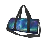 Northern Lights - Sac de sport léger pour homme et femme - Sac de voyage en toile - Sac de sport léger - Noir - Taille unique, Noir , Taille unique