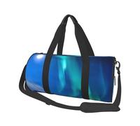 Northern Lights Sacs de voyage et de sport de grande capacité avec poignées en forme d'anneau sur le dessus, sacs à main et sacs à bagages ronds pouvant être utilisés par les hommes et les femmes,