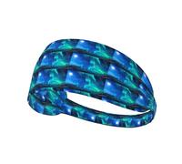 Northern Lights1 Bandeau de sport élastique multifonction et confortable pour activités de plein air