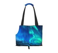 Northern Lights1 Sac de transport imprimé pour chiot et animal de compagnie pour petits chiens, chats et lapins