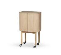 Northern Meuble-bar Loud sur roues Light oiled oak