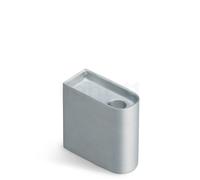 Northern Monolith Bougeoir low - aluminium