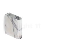 Northern Monolith Bougeoir mural wall - marbre blanc