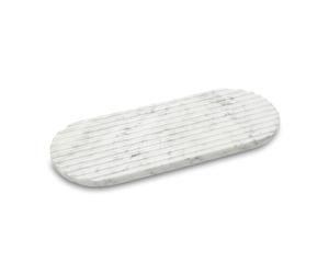 Northern Plateau Podium 40 cm Mixed white marble