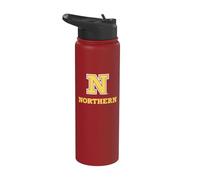 Northern State University Wolves N Logo Stainless Steel Insulated Water Bottle