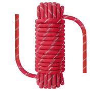 NorthPada 10 mm x 30 Mètre Corde d'escalade, d'ancrage, d'urgence, Suspension, Statique, Nylon pour l'extérieur, Travaux Lourds, Travaux d'arboriculture, Bateaux, Descente en Rappel, Balançoire, Rouge