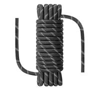 NorthPada 10mm x 30 mètres Corde d'escalade, d'ancrage, d'urgence, Suspension, Statique, Nylon pour l'extérieur, Travaux Lourds, Travaux d'arboriculture, Bateaux, Descente en Rappel, Balançoire, Noir