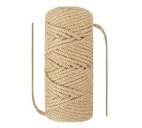 NorthPada 5 mm x 30 mètres Corde de Chanvre Sisal Naturel Corde épaisse pour Chat Arbre Griffoir, Jardin, Reliure, Artisanat Matériel d'emballage