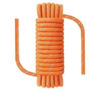 NorthPada 8mm x 20mètres Corde d'escalade, d'ancrage, d'urgence, Suspension, Statique, Nylon pour l'extérieur, Travaux Lourds, Travaux d'arboriculture, Bateaux, Descente en Rappel, Balançoire, Orange