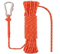 NorthPada Corde flottante de 8 mm - 10 m - Corde d'amarrage pour bateau, kayak, canoë, remorquage - Orange