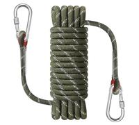 NorthPada Corde marine de 10 mm x 10 m pour bateau, pêche, rafting, camping, randonnée, chasse, amarrage, natation, ancrage, sauvetage, pratique des nœuds avec crochets, vert bras