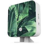 Northpoint Boîte à Sons naturels Chant d'oiseaux Boîte à gazouillis d'oiseaux Détecteur de Mouvement Sons d'oiseaux Lumière Rechargeable avec Support Mural (Feuilles de Palmier, carré)